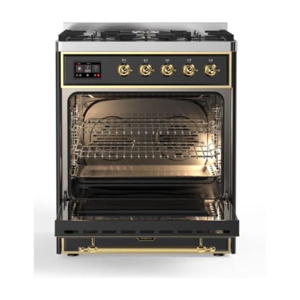 ILVE_UM30DQNE3MGG_Majestic_II_30_Dual_Fuel_Range_Front_View