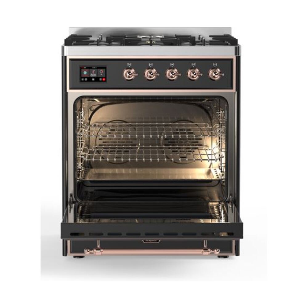 ILVE_UM30DQNE3MGP_Majestic_II_30_Dual_Fuel_Range_Front_View