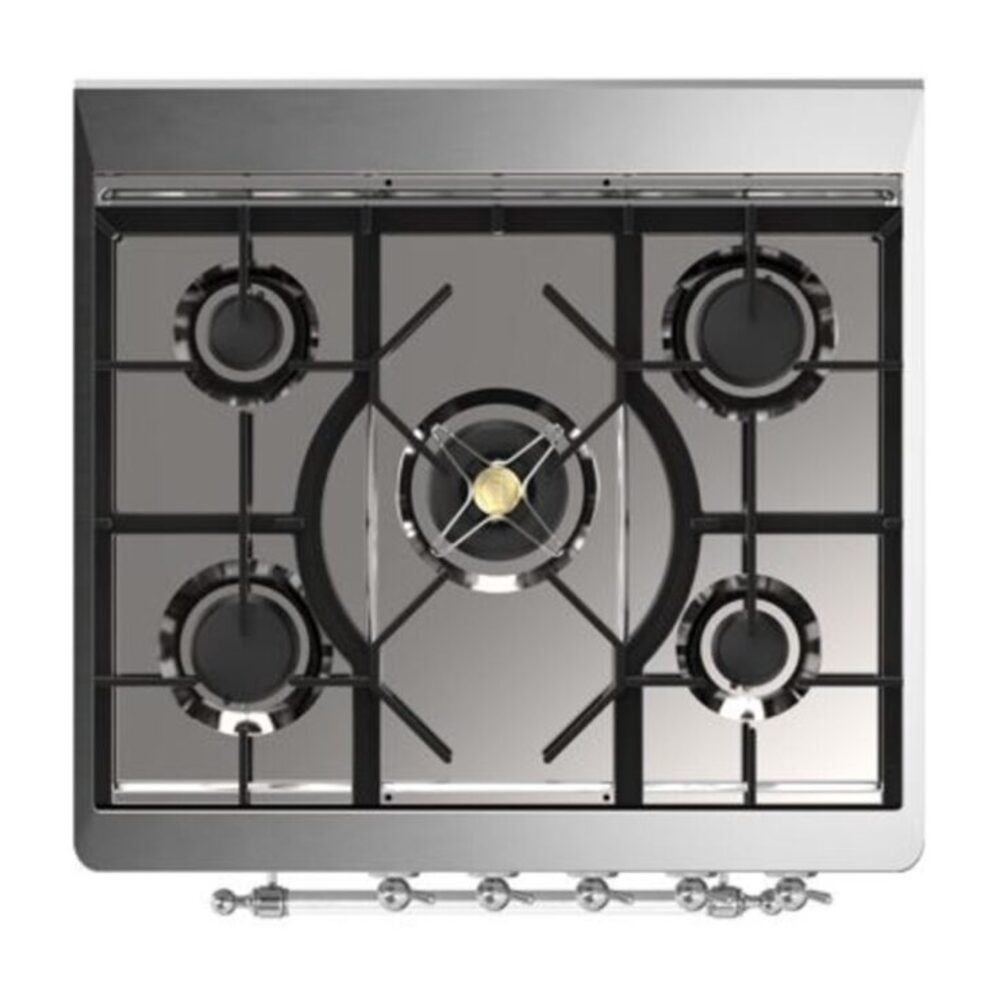 ILVE_UM30DQNE3SSCLP_Majestic_II_30"_Dual_Fuel_Range_Top_Angle