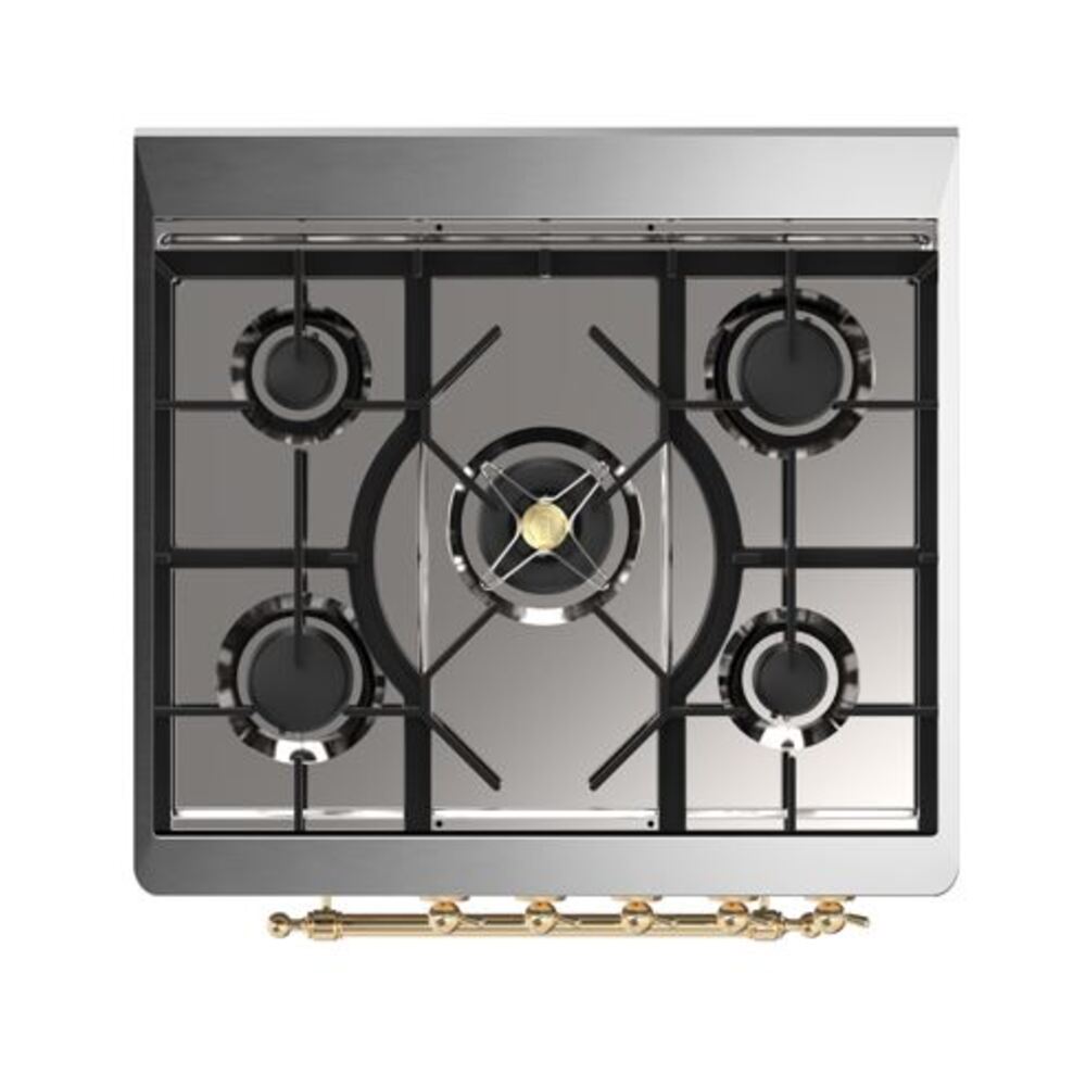 ILVE_UM30DQNE3SSGLP_Majestic_II_30"_Dual_Fuel_Range_Top_Angle