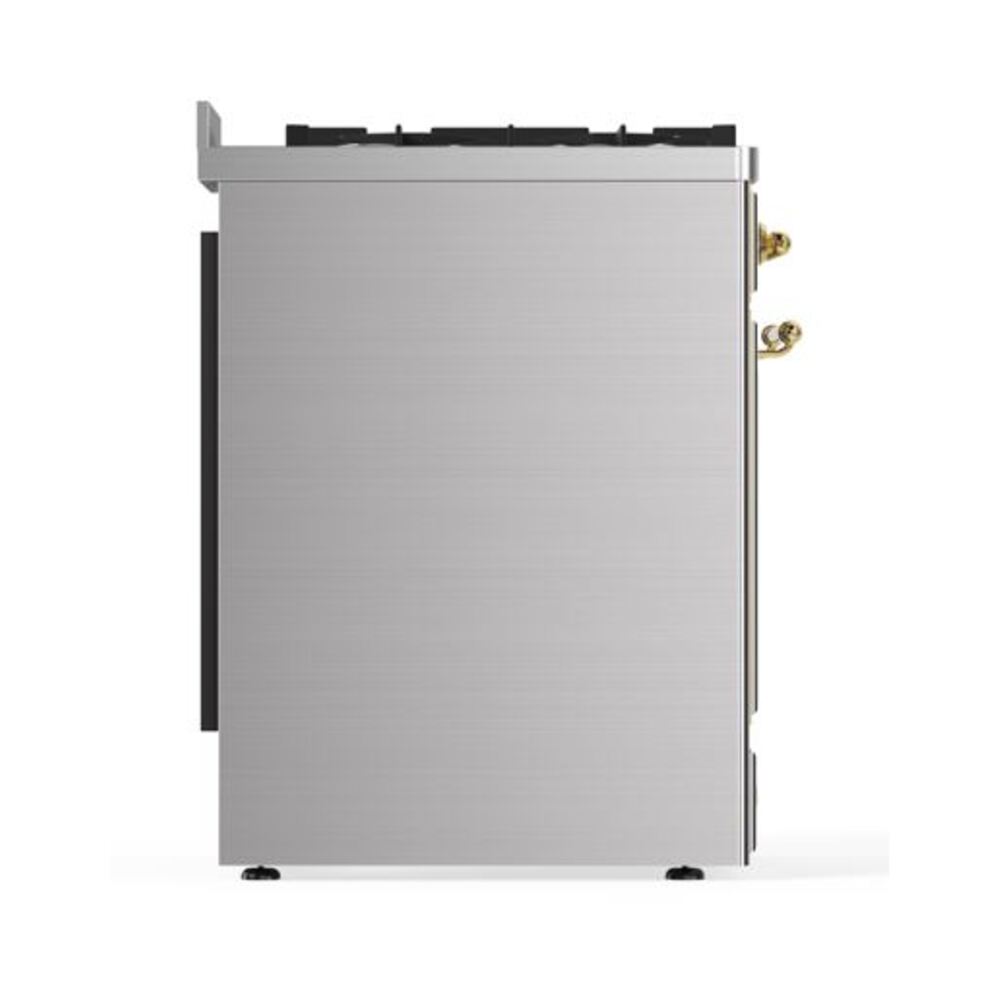 ILVE_UM30DQNE3SSGLP_Majestic_II_30"_Dual_Fuel_Range_Left_Angle