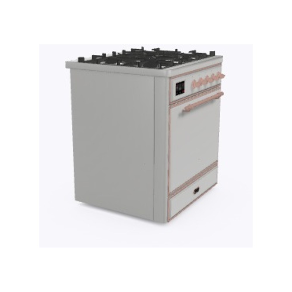 ILVE_UM30DQNE3SSPLP_Majestic_II_30"_Dual_Fuel_Range_Left_Angle