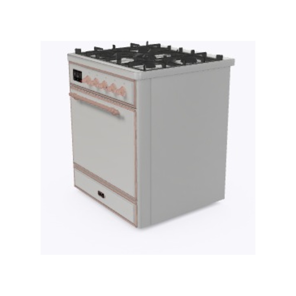 ILVE_UM30DQNE3SSPLP_Majestic_II_30"_Dual_Fuel_Range_Right_Angle