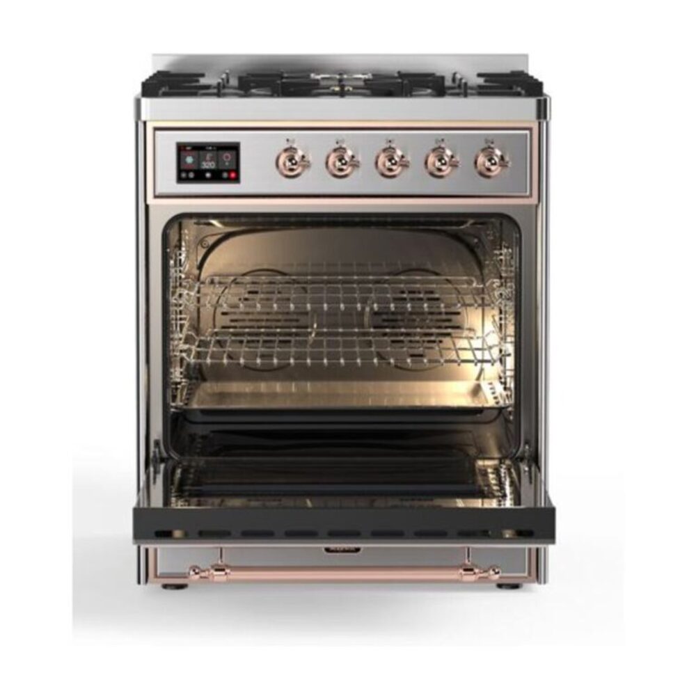 ILVE_UM30DQNE3SSP_Majestic_II_30_Dual_Fuel_Range_Front_View