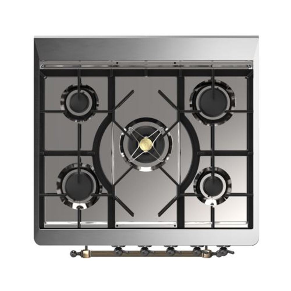 ILVE_UM30DQNE3WHBLP_Majestic_II_30"_Dual_Fuel_Range_Top_Angle