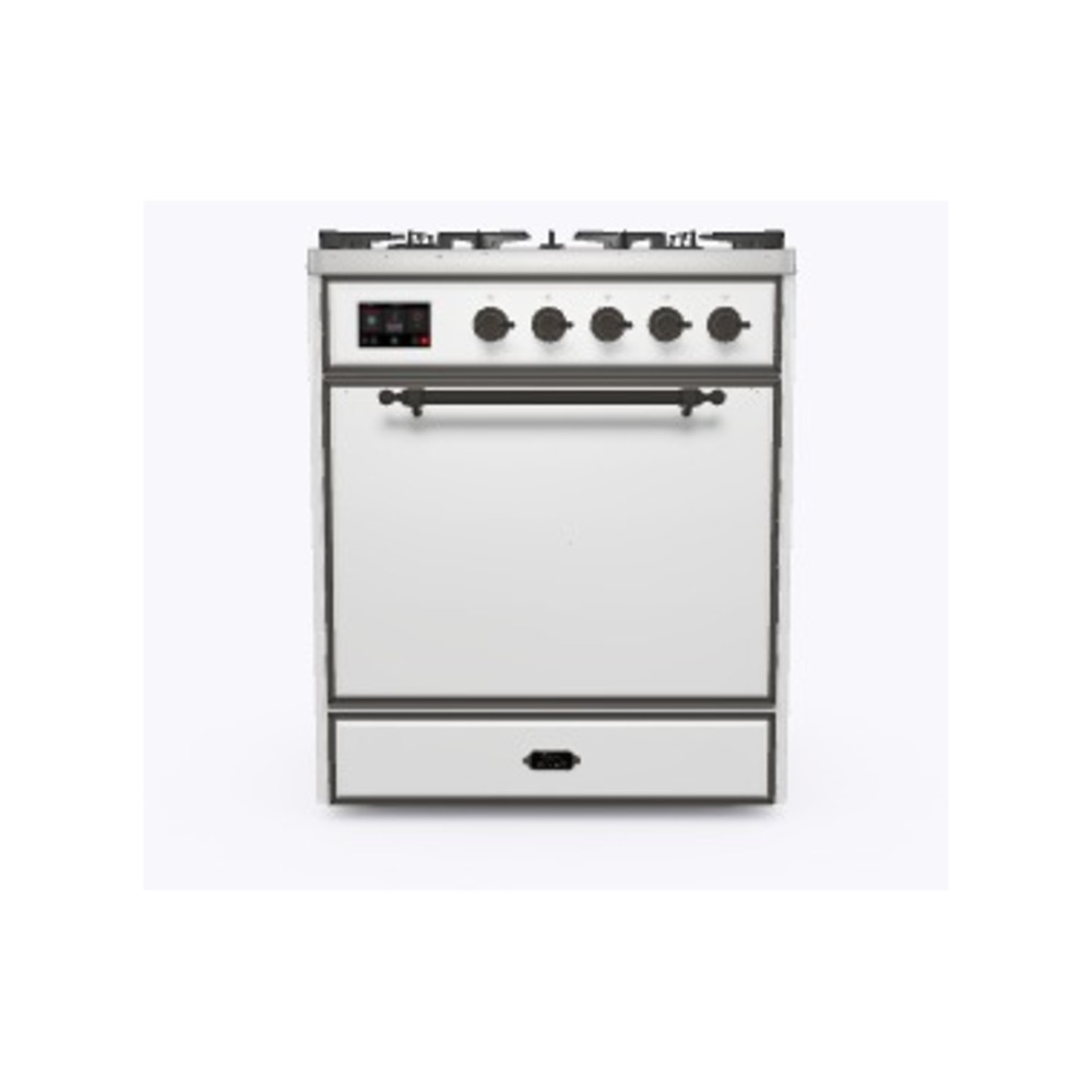 ILVE_UM30DQNE3WHB_Majestic_II_30_Dual_Fuel_Range_Front_View