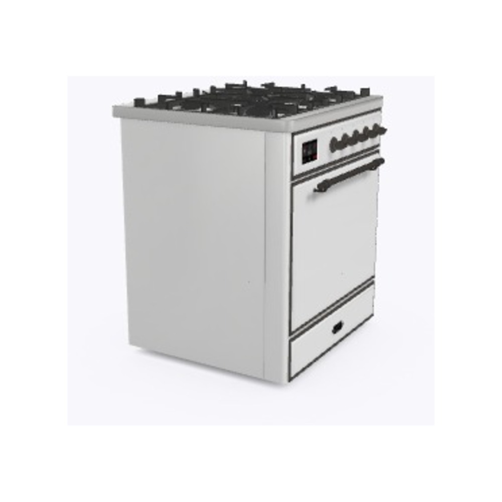 ILVE_UM30DQNE3WHB_Majestic_II_30_Dual_Fuel_Range_Left_Angle