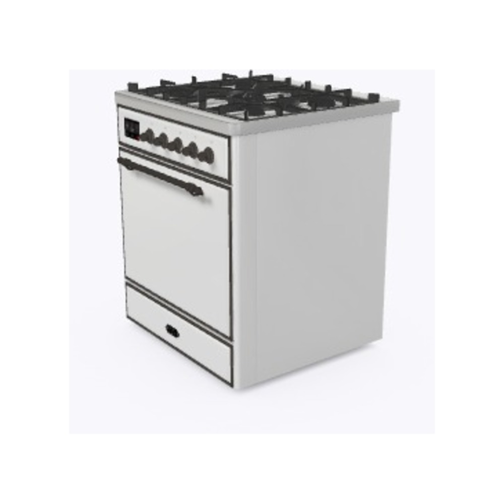 ILVE_UM30DQNE3WHB_Majestic_II_30"_Dual_Fuel_Range_Right_Angle