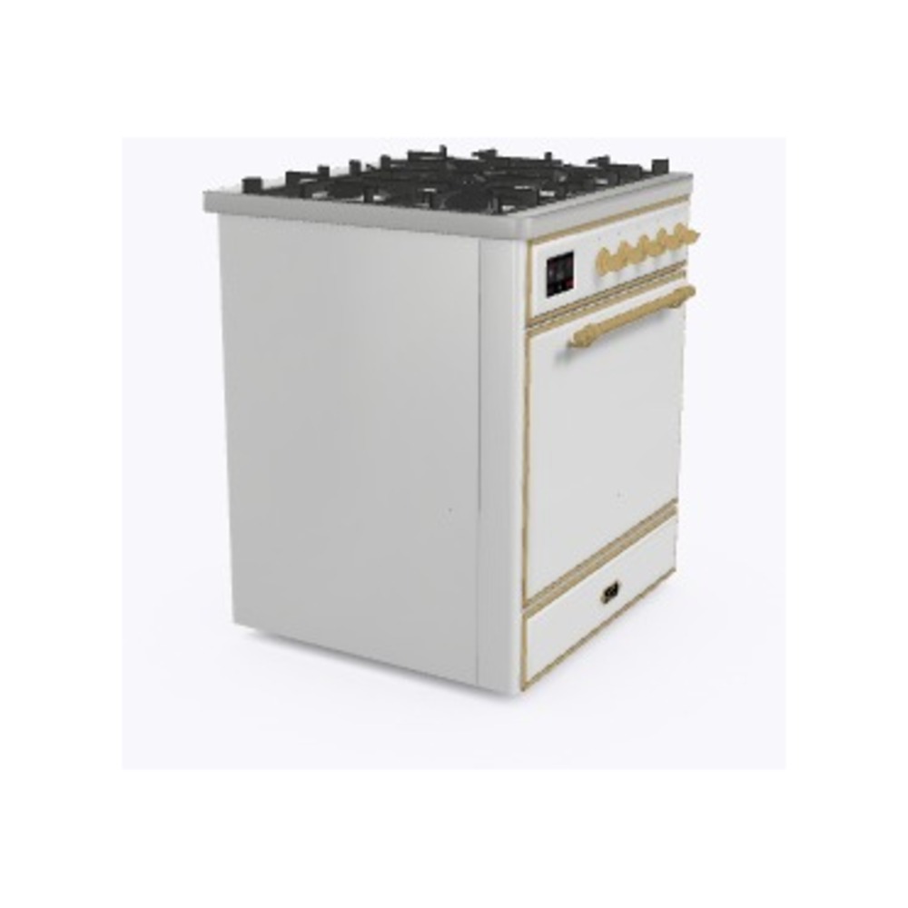 ILVE_UM30DQNE3WHGLP_Majestic_II_30"_Dual_Fuel_Range_Left_Angle