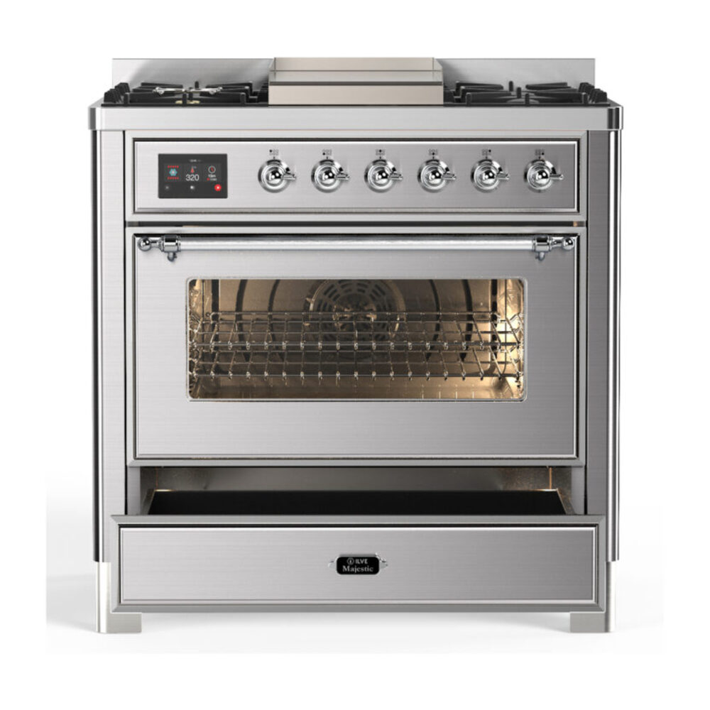 ILVE-UM36FNR3SSCLP-Drawer Open View