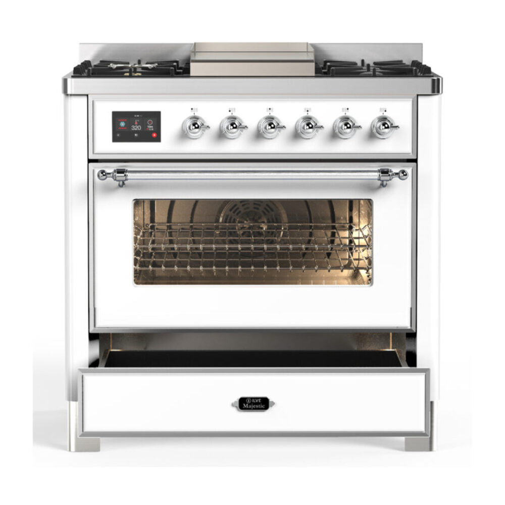 ILVE-UM36FNR3WHCLP-Drawer Open View