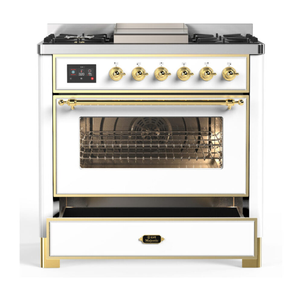 ILVE-UM36FNR3WHGLP-Drawer Open View