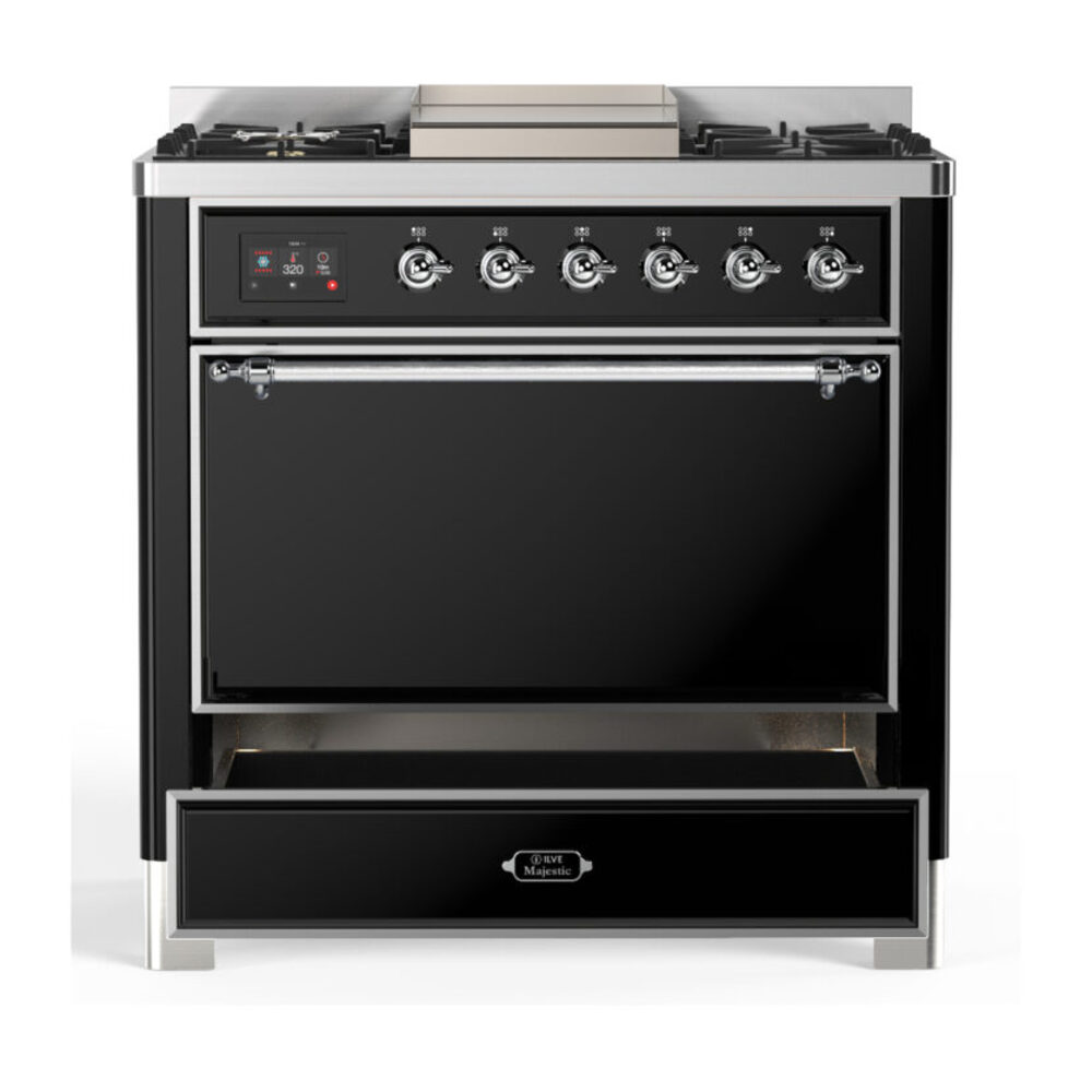 ILVE-UM36FQNR3BKCLP-Drawer Open View