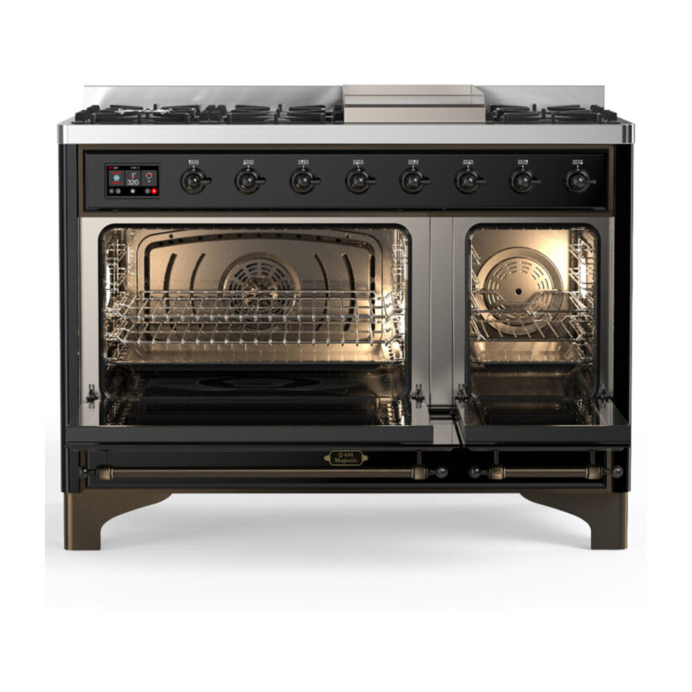 ILVE-UM48FNR3BKB-Double Oven Open View