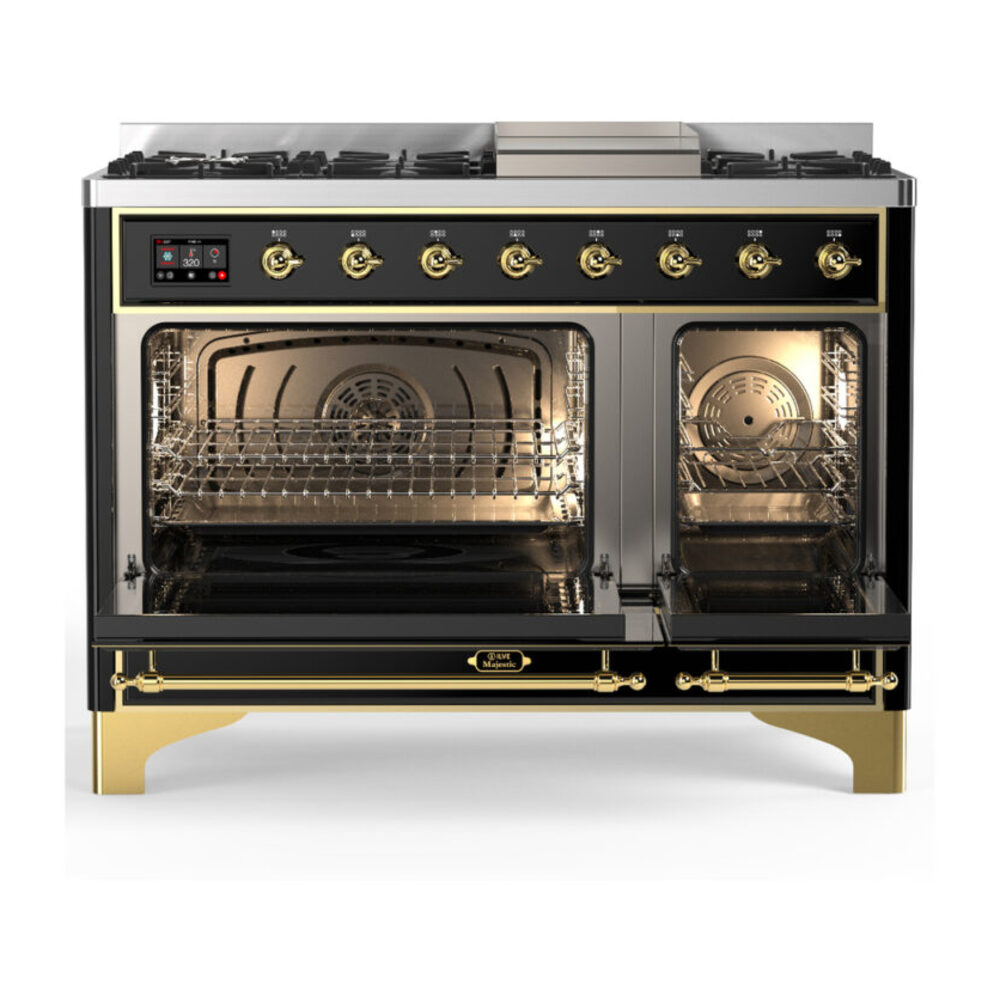 ILVE-UM48FNR3BKG-Double Oven Open View