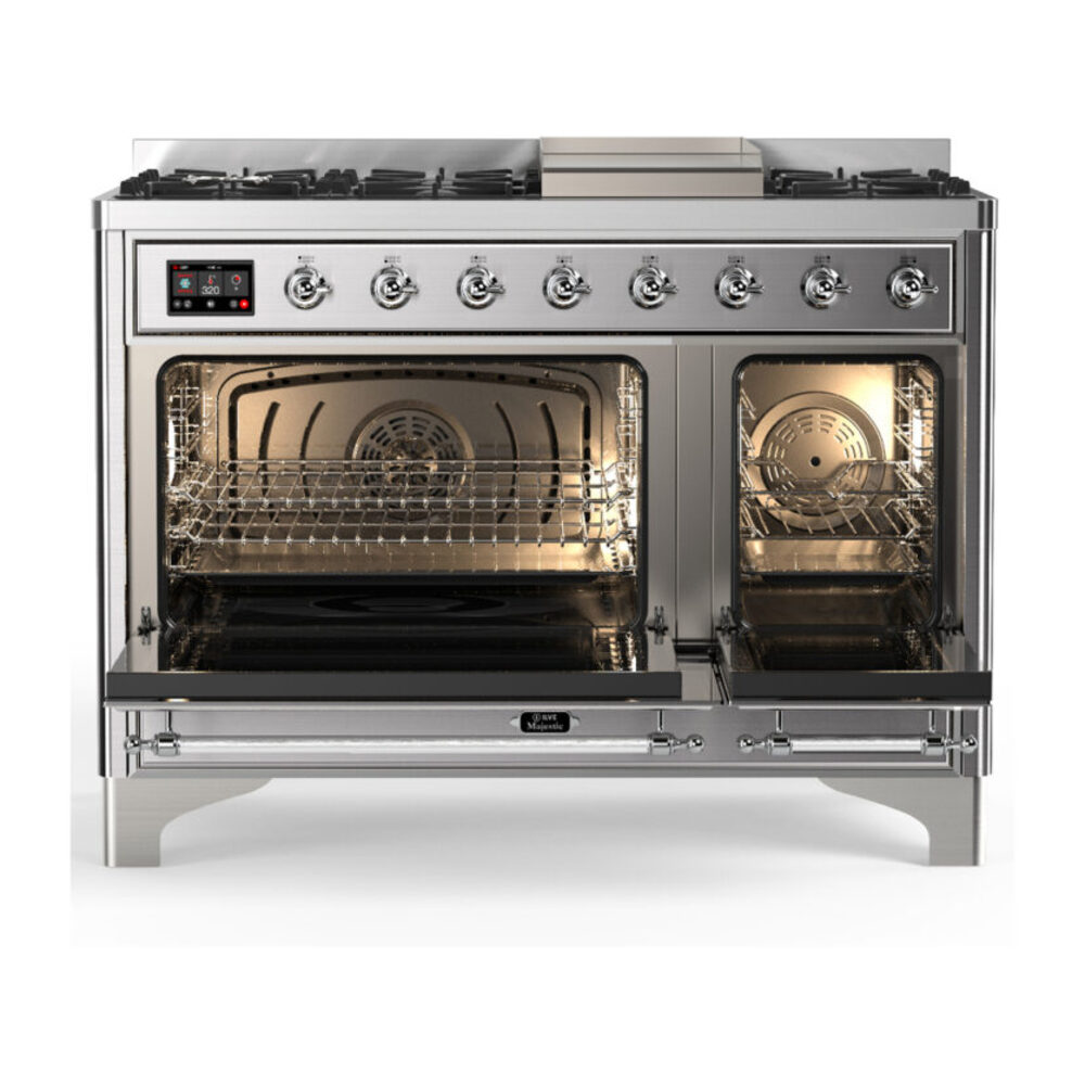 ILVE-UM48FNR3SSCLP-Double Oven Open View