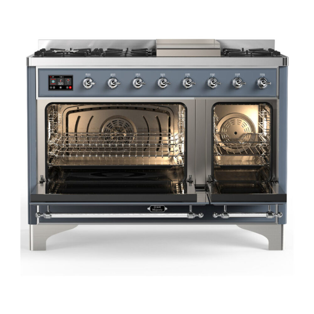 ILVE-UM48FQNR3BGCLP-Double Oven Open View
