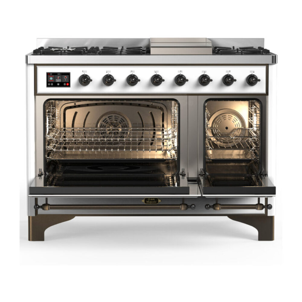 ILVE-UM48FQNR3WHBLP-Double Oven Open View