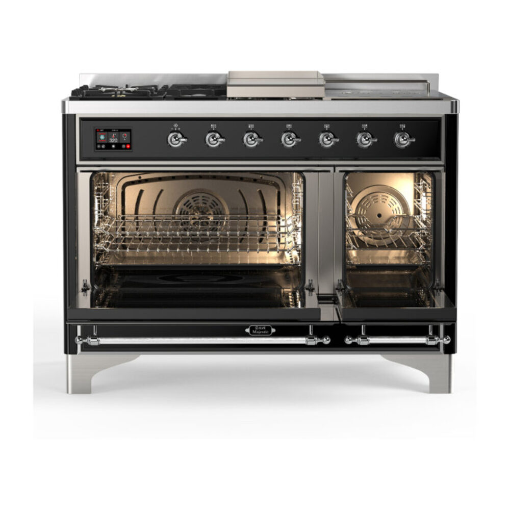 ILVE-UM48FSNR3BKCLP-Double Oven Open View