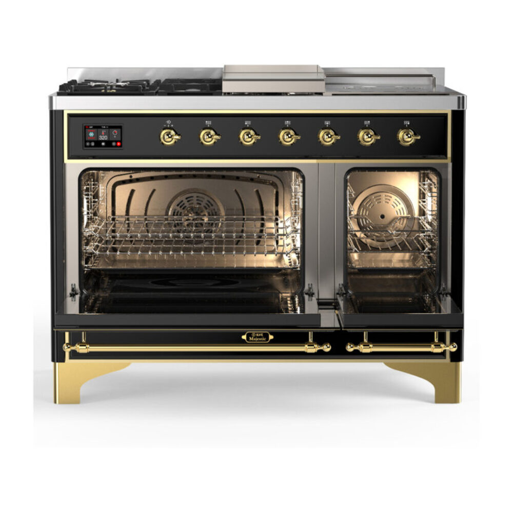 ILVE-UM48FSNR3BKG-Double Oven Open View