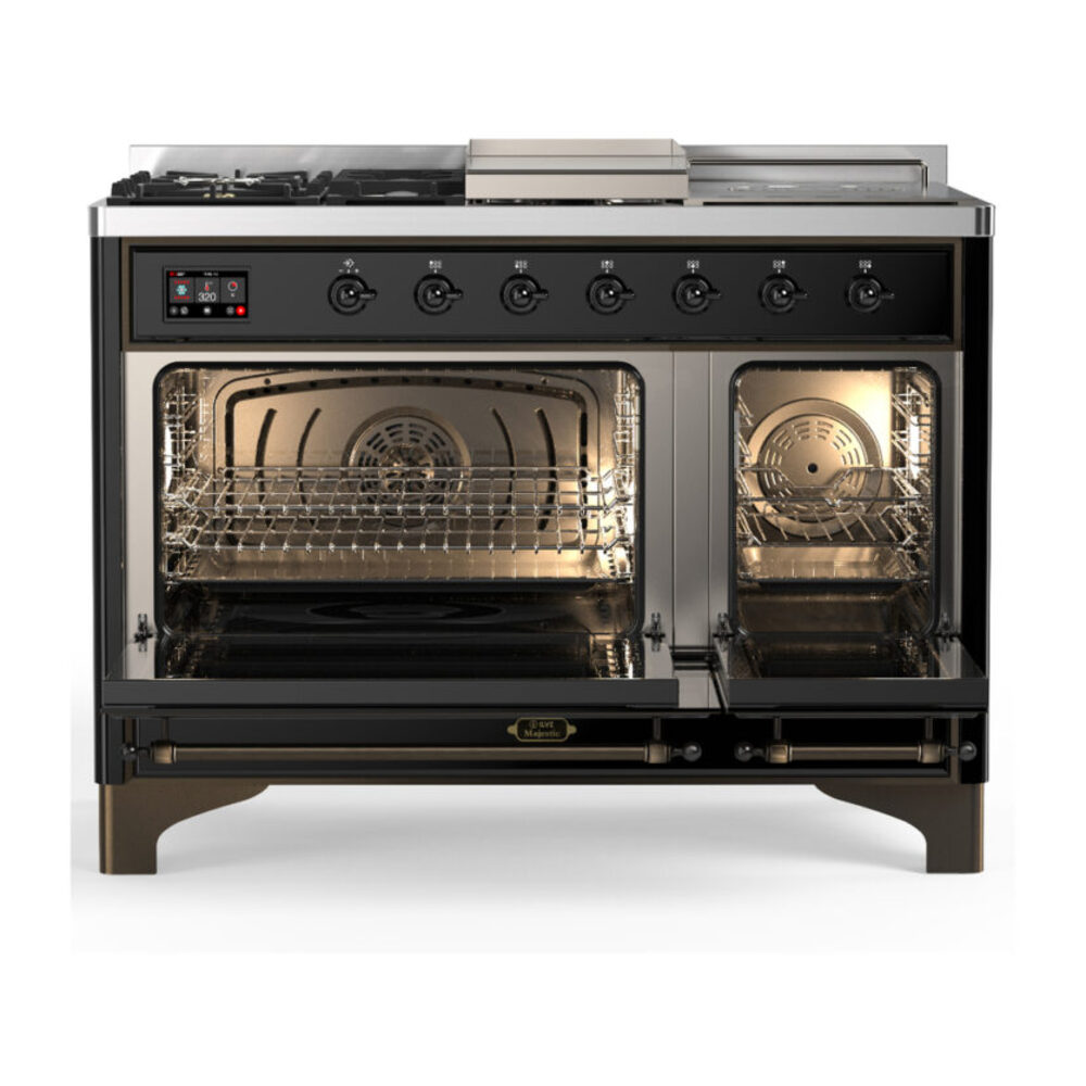 ILVE-UM48FSQNR3BKB-Double Oven Open View