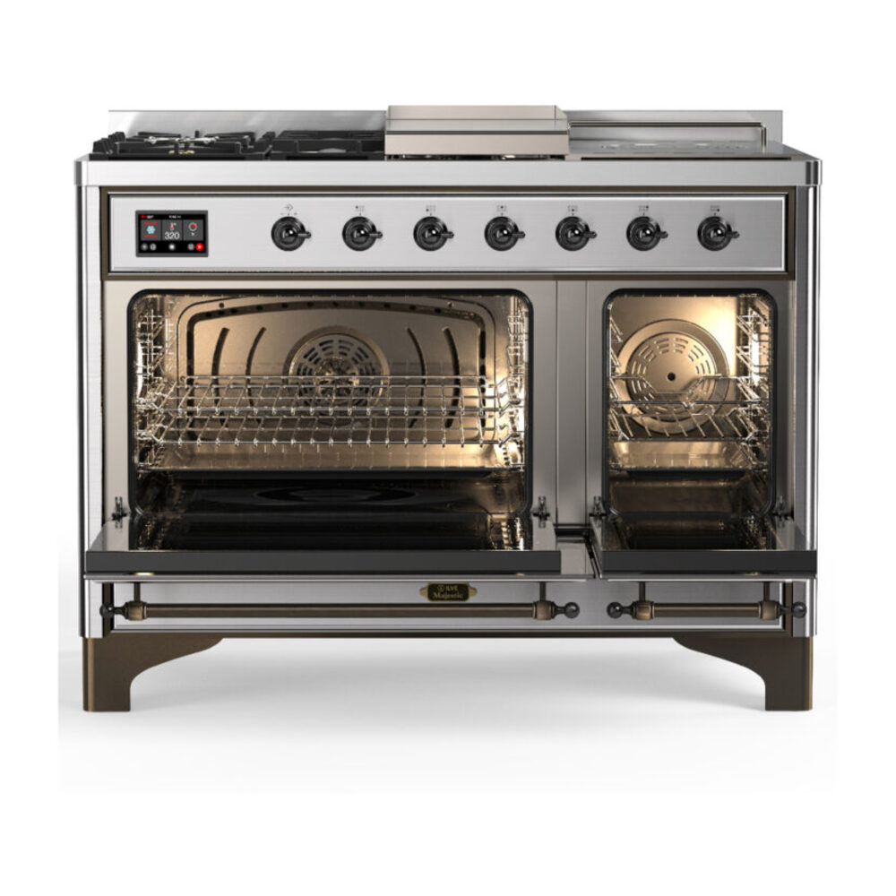 ILVE-UM48FSQNR3SSB-Double Oven Open View