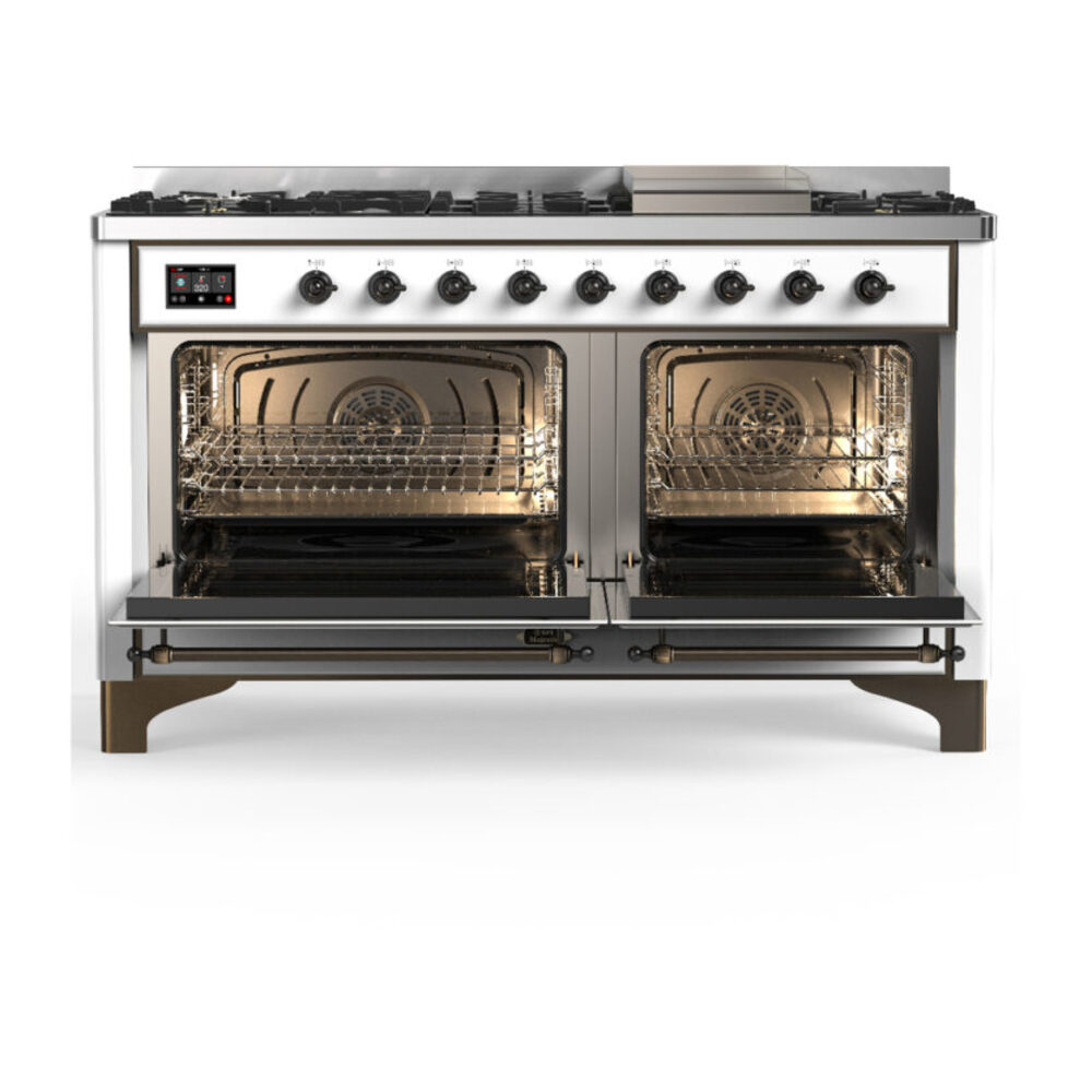 ILVE-UM60FQNR3WHB-Double Oven Open View
