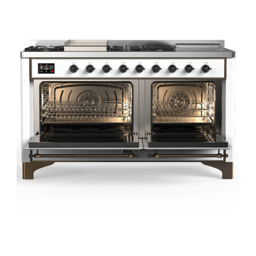 ILVE-UM60FSNR3WHB-Double Oven Open View