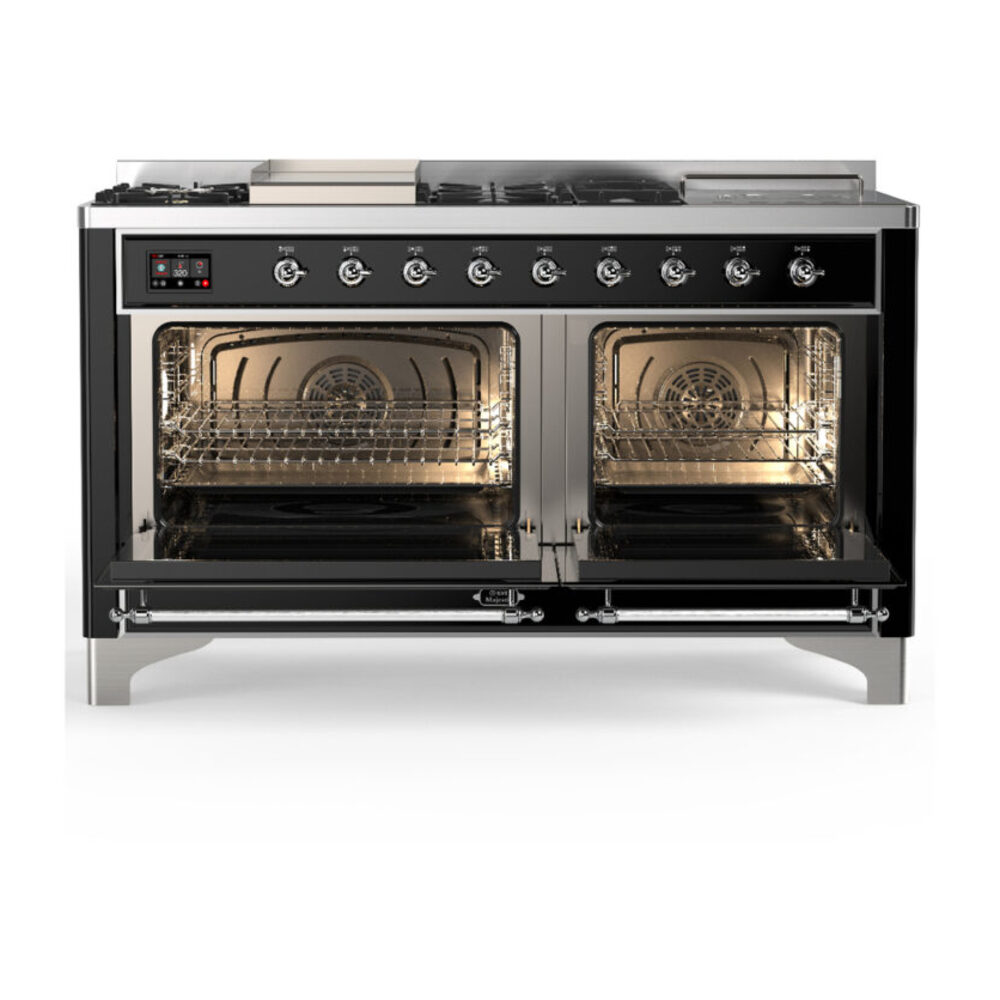 ILVE-UM60FSQNR3BKC-Double Oven Open View