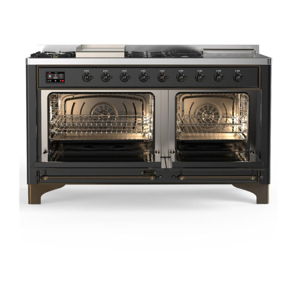 ILVE-UM60FSQNR3MGB-Double Oven Open View
