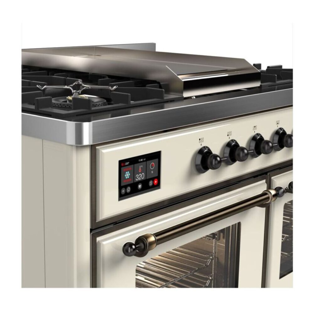 ILVE UMD10F Majestic II 40 inch Dual Fuel Range with 6 Burners, Griddle