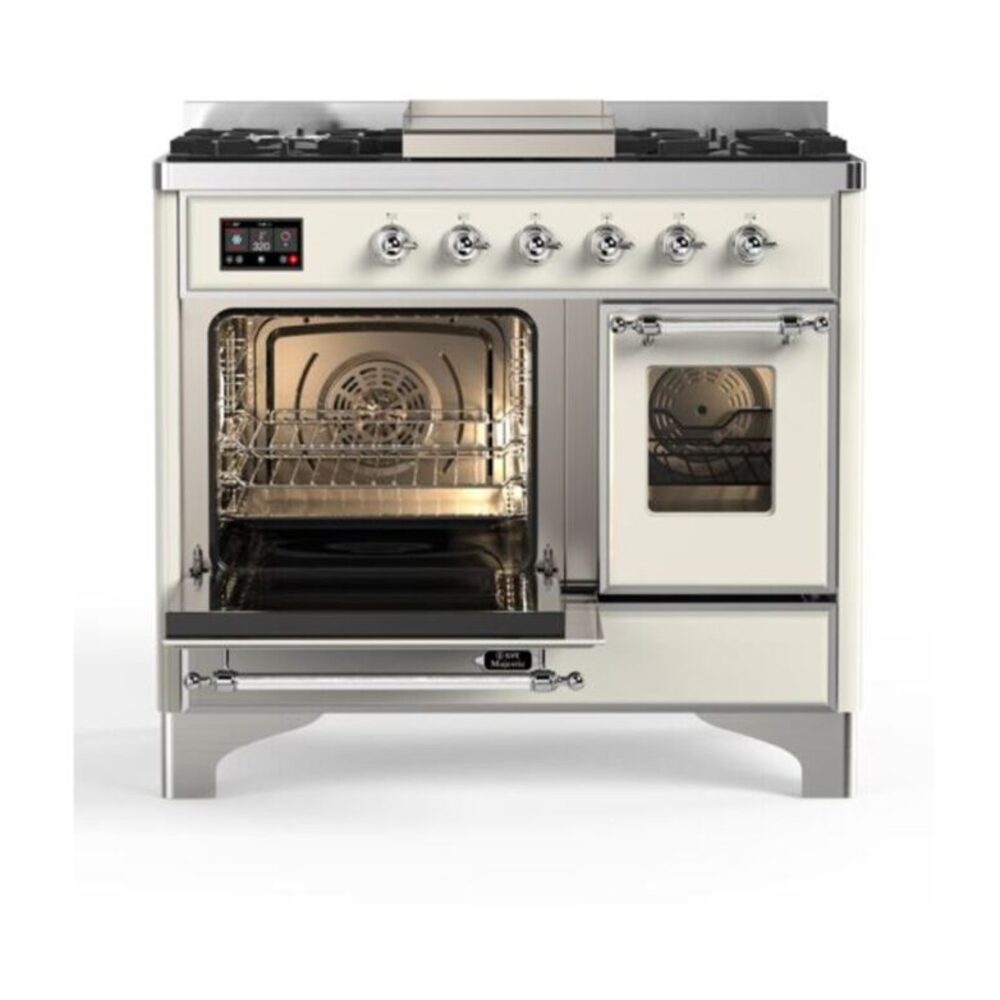 ILVE_UMD10FDNS3AWC_Majestic_II_40_Dual_Fuel_Range_Top_Angle