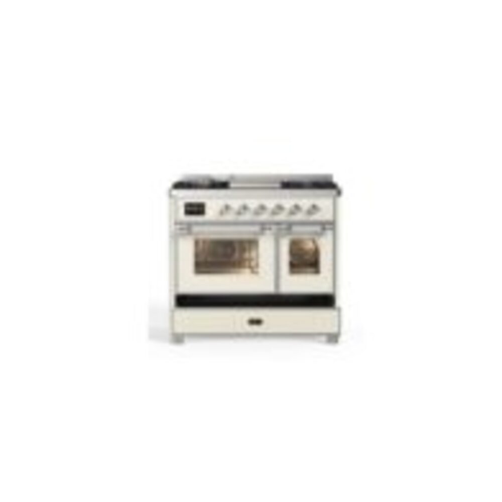 ILVE_UMD10FDNS3AWC_Majestic_II_40"_Dual_Fuel_Range_Right_Angle