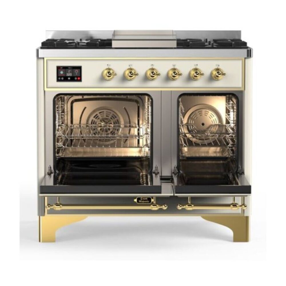 ILVE_UMD10FDNS3AWGLP_Majestic_II_40"_Dual_Fuel_Range_Front_View
