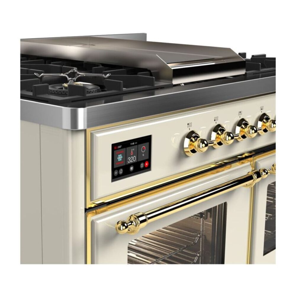 ILVE UMD10F Majestic II 40 inch Dual Fuel Range with 6 Burners, Griddle