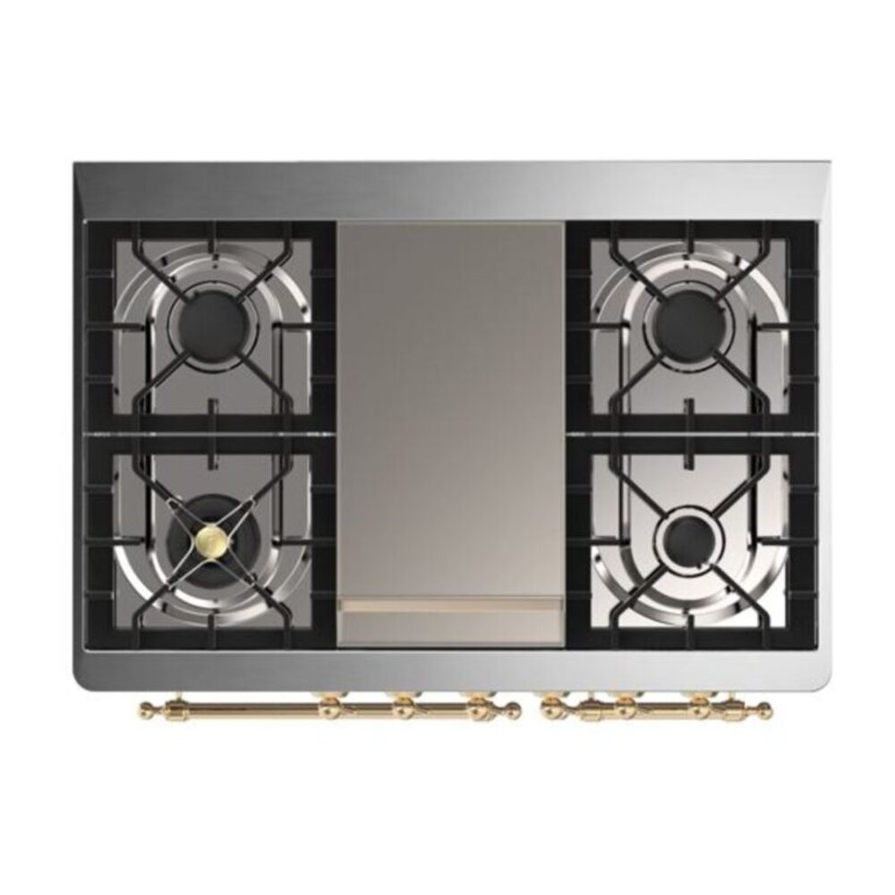 ILVE UMD10F Majestic II 40 inch Dual Fuel Range with 6 Burners, Griddle