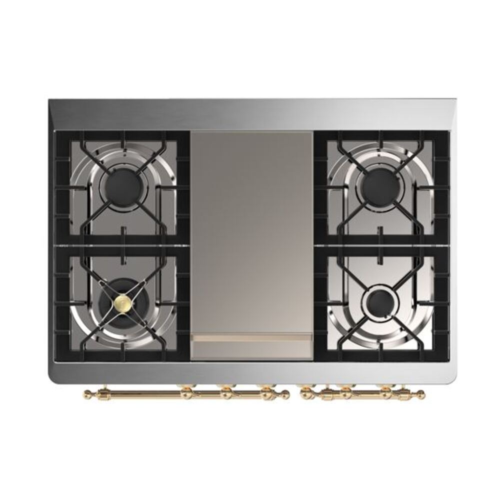 ILVE UMD10F Majestic II 40 inch Dual Fuel Range with 6 Burners, Griddle