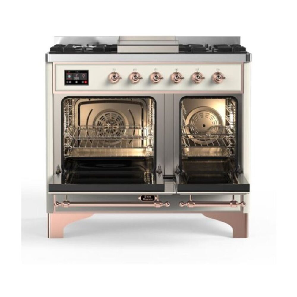 ILVE_UMD10FDNS3AWPLP_Majestic_II_40"_Dual_Fuel_Range_Front_View