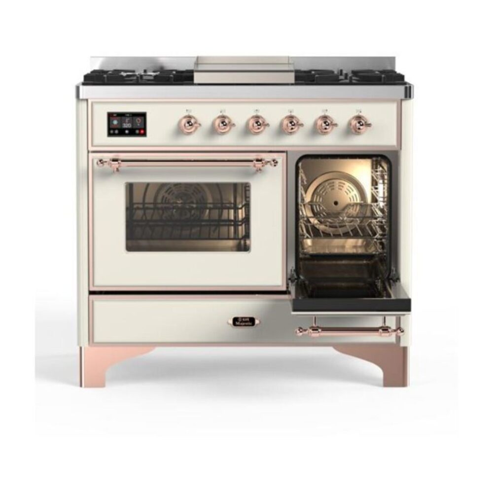 ILVE_UMD10FDNS3AWP_Majestic_II_40_Dual_Fuel_Range_Left_Angle