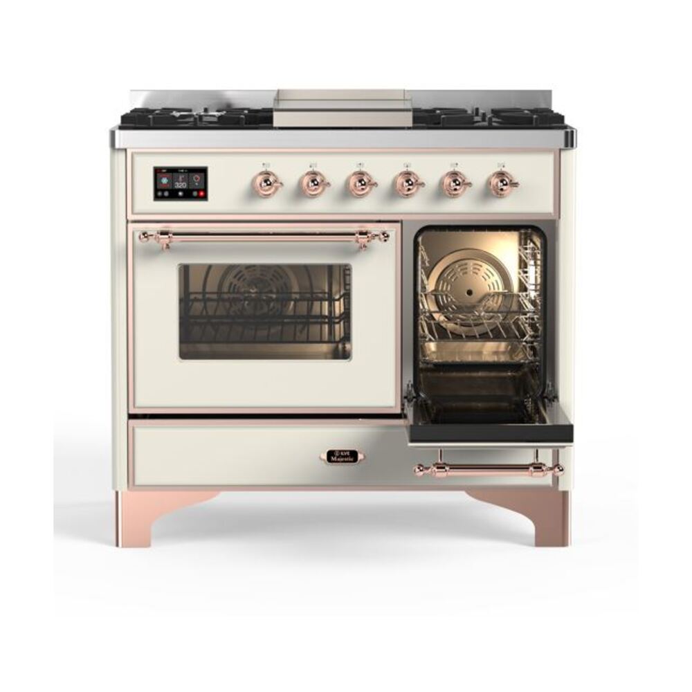 ILVE_UMD10FDNS3AWP_Majestic_II_40_Dual_Fuel_Range_Left_Angle