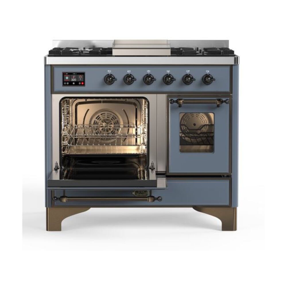 ILVE UMD10F Majestic II 40 inch Dual Fuel Range with 6 Burners, Griddle