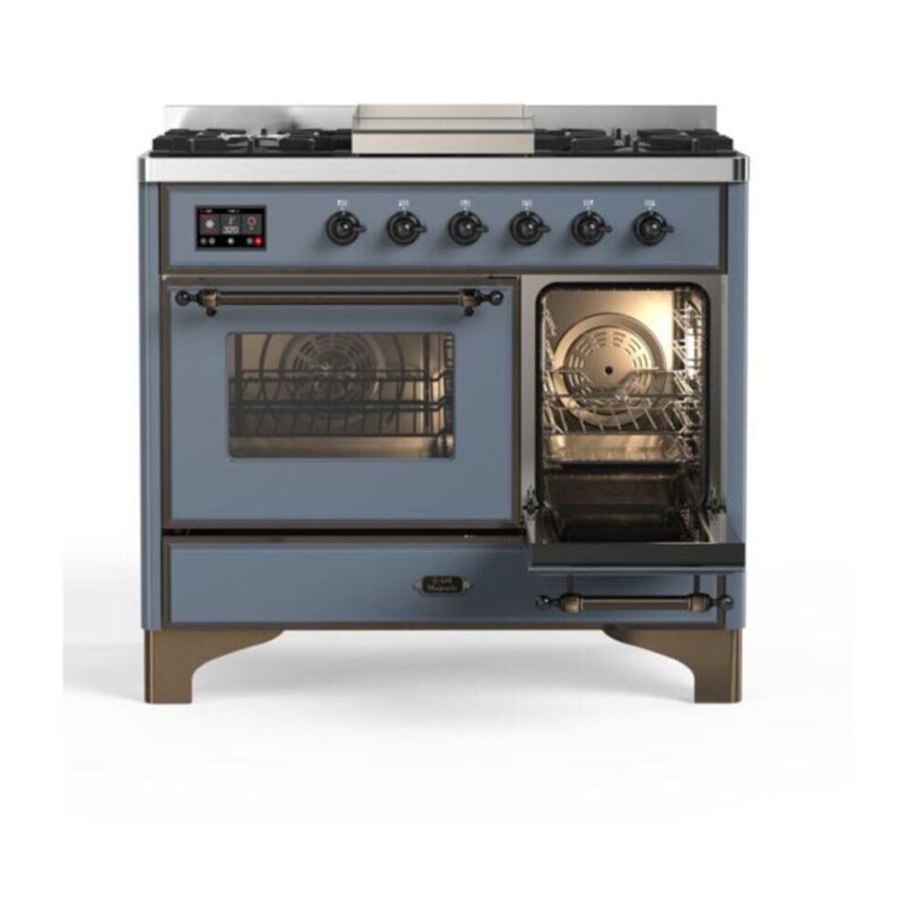 ILVE UMD10F Majestic II 40 inch Dual Fuel Range with 6 Burners, Griddle