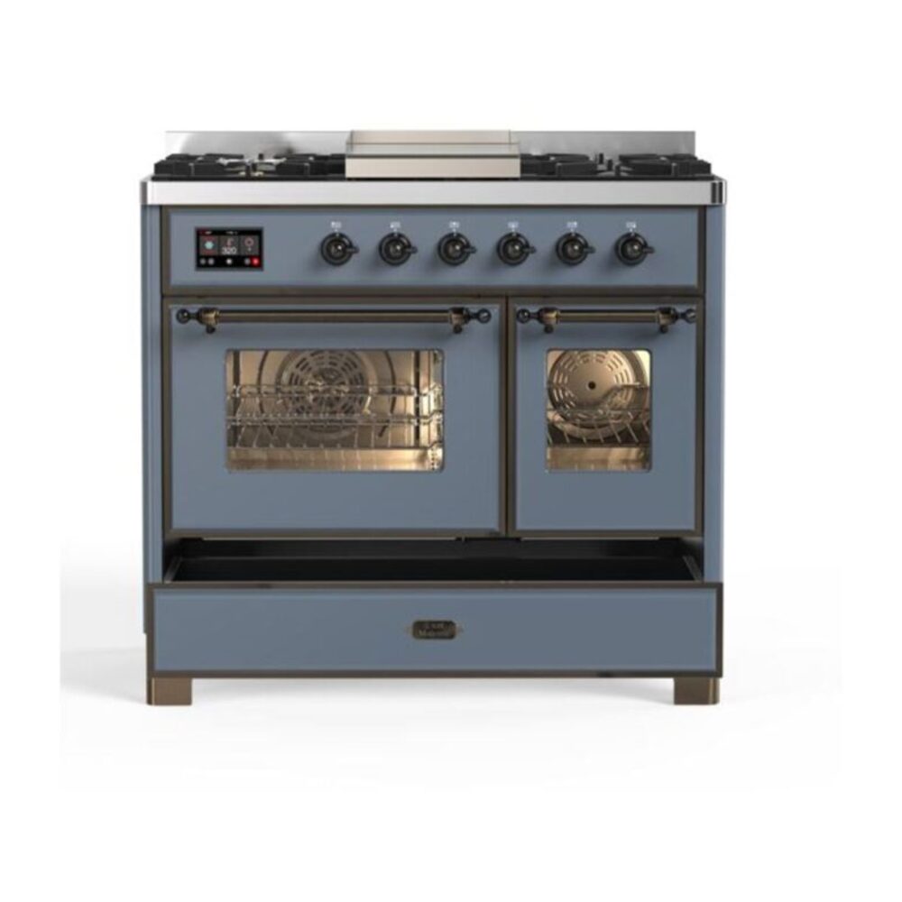 ILVE UMD10F Majestic II 40 inch Dual Fuel Range with 6 Burners, Griddle