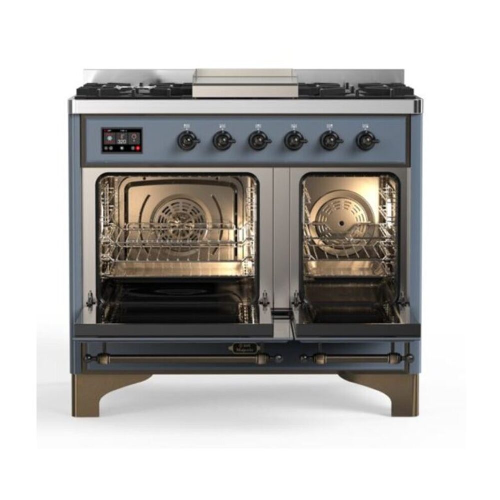 ILVE UMD10F Majestic II 40 inch Dual Fuel Range with 6 Burners, Griddle