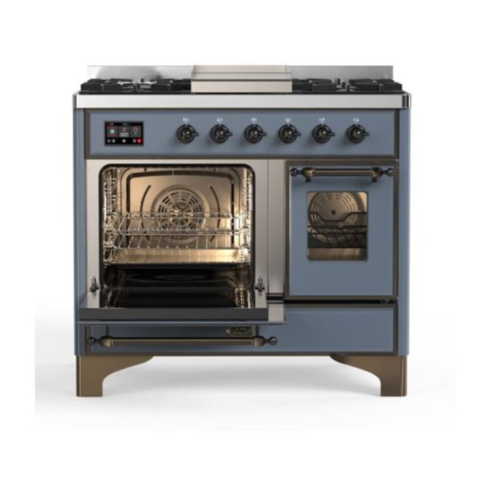 ILVE UMD10F Majestic II 40 inch Dual Fuel Range with 6 Burners, Griddle