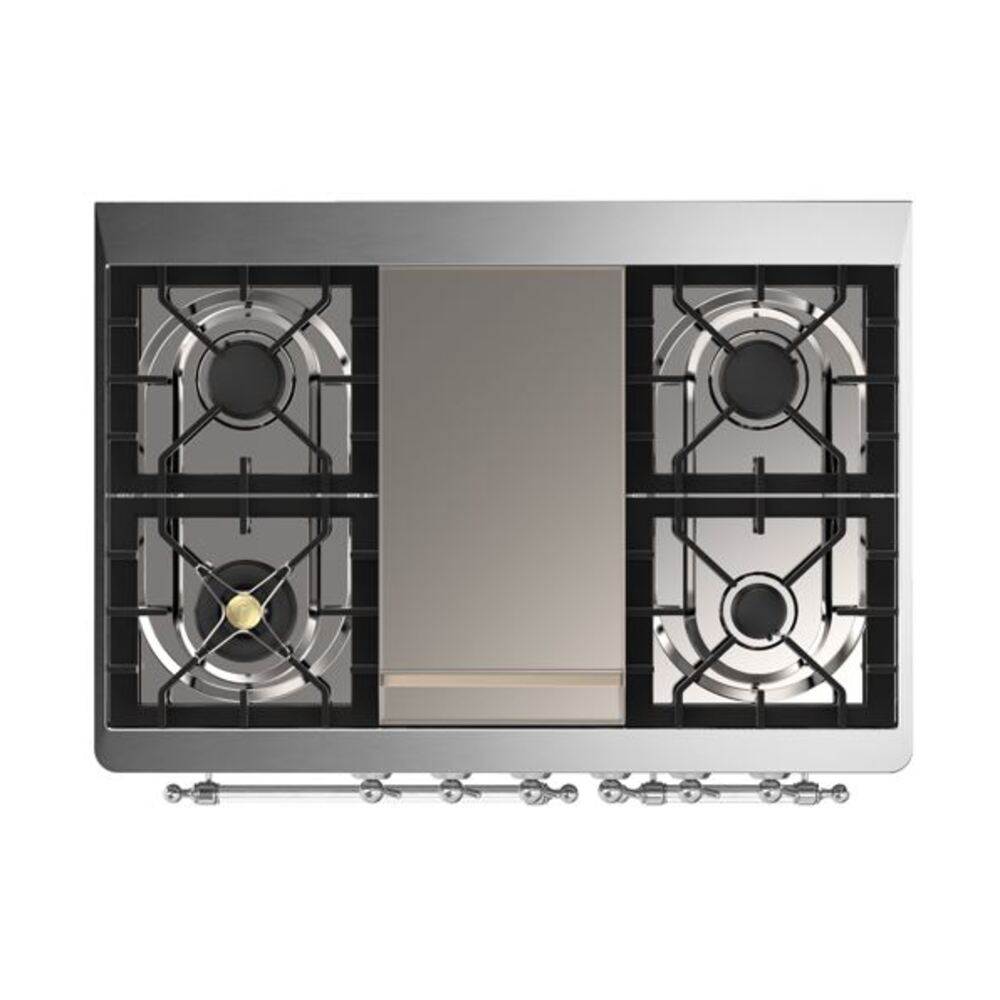 ILVE UMD10F Majestic II 40 inch Dual Fuel Range with 6 Burners, Griddle