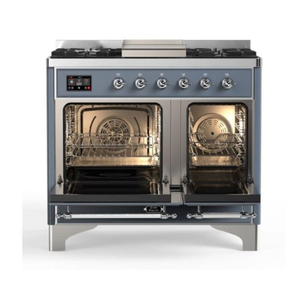 ILVE UMD10F Majestic II 40 inch Dual Fuel Range with 6 Burners, Griddle