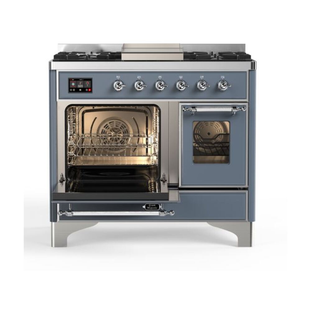 ILVE UMD10F Majestic II 40 inch Dual Fuel Range with 6 Burners, Griddle
