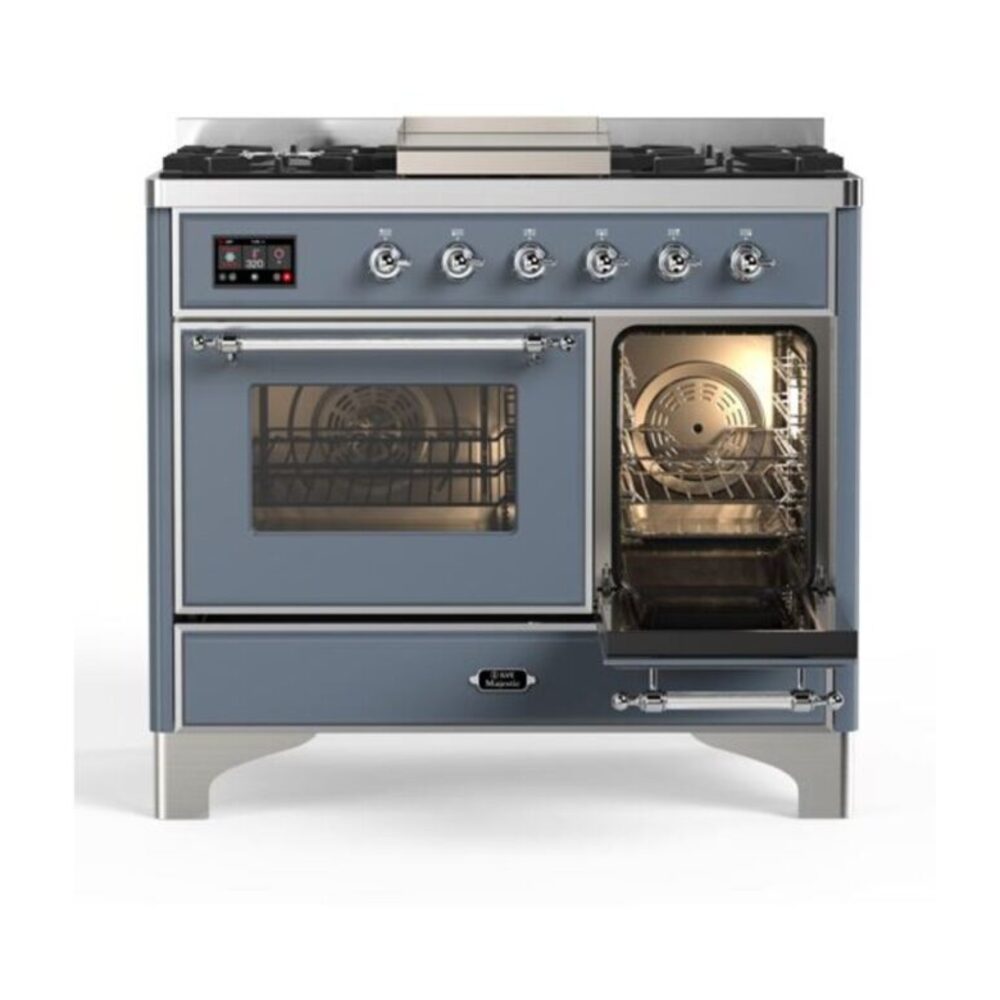 ILVE UMD10F Majestic II 40 inch Dual Fuel Range with 6 Burners, Griddle