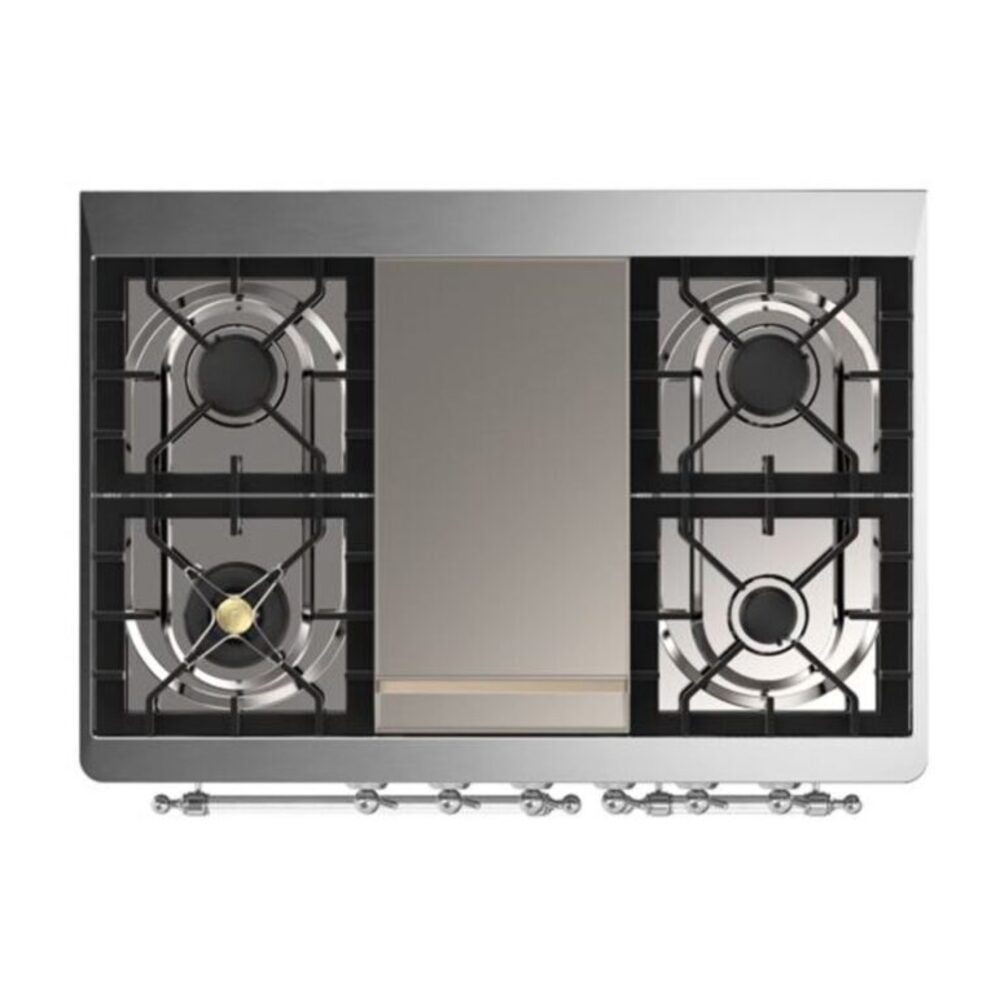 ILVE UMD10F Majestic II 40 inch Dual Fuel Range with 6 Burners, Griddle